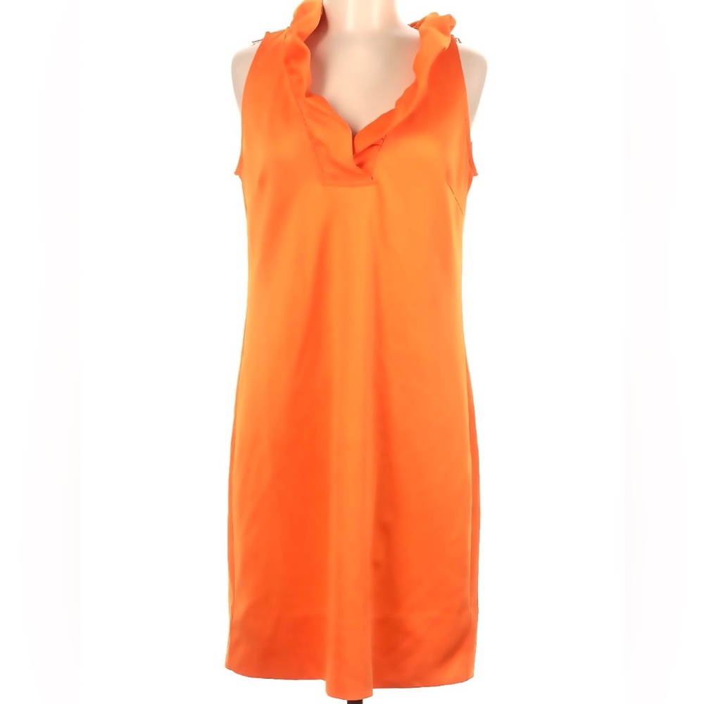 Gretchen Scott Ruffle Collar Dress